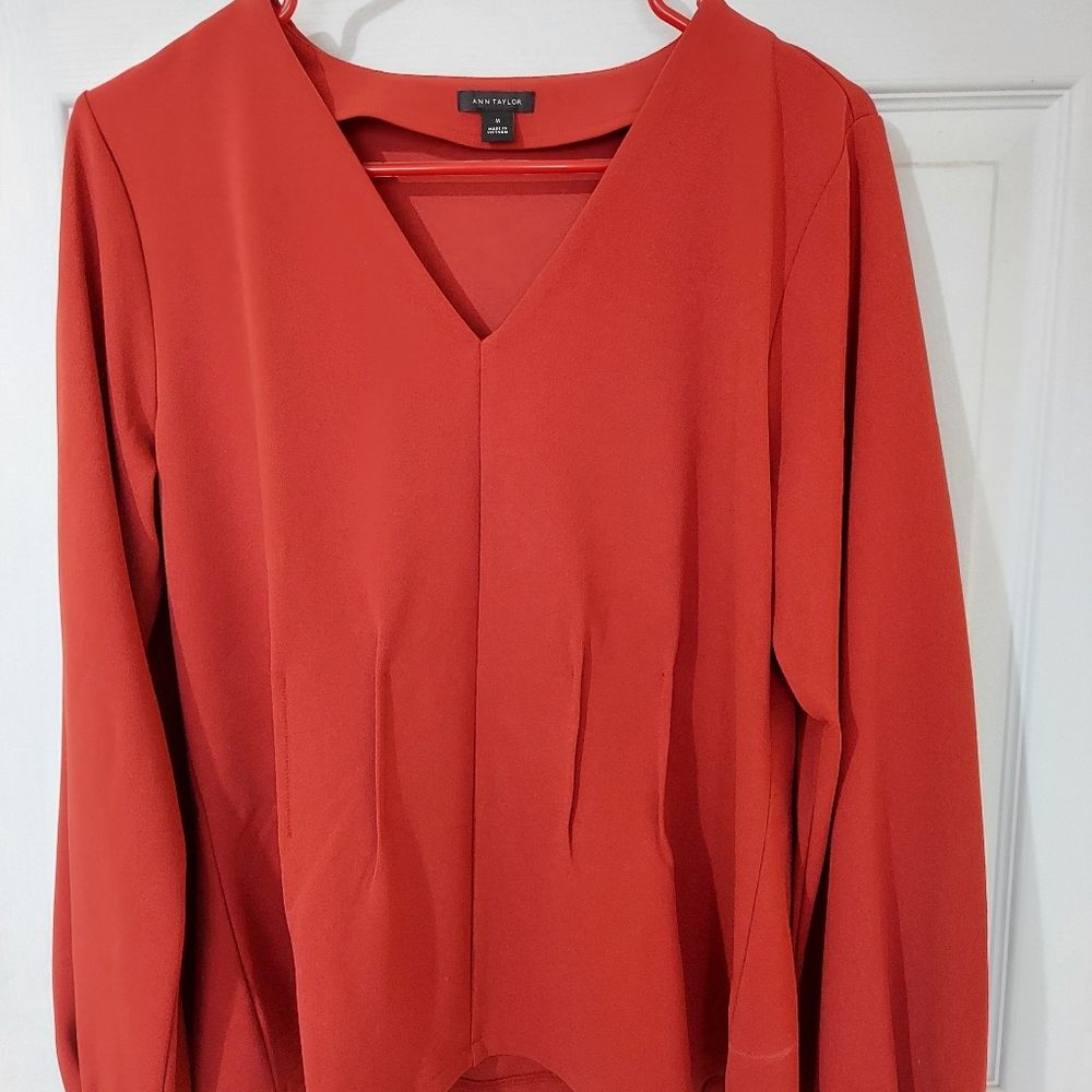 Womens size M red blouse